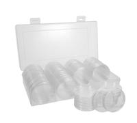 YARNOW Boîte de Rangement Transparente pour Pièces de Monnaie 41 MM Organisateur Rond pour Collectionneurs Coffret 60 Emplacements Protection Optimale et Présentation pour Collection