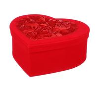 YARNOW Boîte en Carton Rouge de Cœur Saint-Valentin - Taille Moyenne 23X21X9 CM - Coffret à Friandises et Chocolats pour Fête Romantique Emballage Présent pour Anniversaires et Fête des