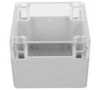 YARNOW Boîte Étanche Plastique Solide pour Connexions Électriques avec Couvercle Articulé Transparent Accès pour Installation en Armoire de Contrôle ou Câblage Extérieur