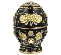 YARNOW Boîte Étui à Cure-dents Porte-cure-dents Pop-up Distributeur Européen De Cure-dents Cure-dent En Forme D'oeuf Cure-dents Rétro Porte-cure-dent Rétractable Alliage Métal Plastique