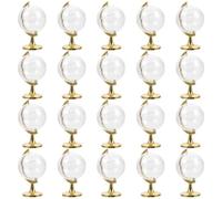 YARNOW Boîtes à Bonbons pour Transporter et Ranger Petits Bonbons en Plastique Lot de 20 Forme Globe Or, Boîte Créative et Délicate Vie Quotidienne Fêtes