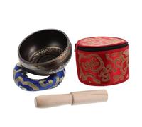YARNOW Bols Chantants avec Bois Coussinet et Boîte de Rangement Bol de pour Détente à Domicile Couleur