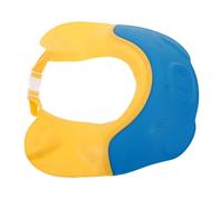 YARNOW Bonnet de Bain Imperméable pour Bébé, Protection Oreilles et Visage, Boucle Réglable, Silicone Souple, Bain Garçon et Filles, Adapté Garçon Fille, Lavage Cheveux Facile,