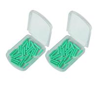 YARNOW Bouchon de Flotteur de Pêche Silicone Vert Grand Format 2 Boîtes 60 Pièces Matériel de Pêche en Dérive et Coup