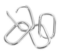 YARNOW Boucles D’Oreilles Créoles Doubles en Argenté Sterling S925 Petites Créoles Lisses Plaquées Rhodium Légères et Élégantes pour Femmes Bijou Discret pour Quotidien et Occasions