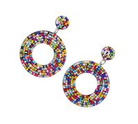 YARNOW Boucles Oreilles Pendantes Bohèmes Perles Colorées pour Femmes Design Unique et Élégant pour Vacances Cadeaux