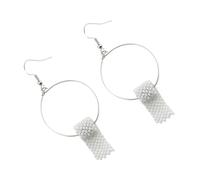 YARNOW Boucles Oreilles Pendantes Fantaisie pour Femmes Décor Papier Toilette avec Ornement Créoles Originales Durables Accessoire Mode Quotidien