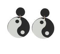 YARNOW Boucles Oreilles Pendantes Tai Chi Stylées Alliage Légères pour Femmes Cadeau Mode pour Filles et Mamans
