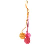 YARNOW Boule de sisal pour Chat Interactive Cat Toy Panier de Jouets pour Chat Jouets interactifs de Chat Jouets Chaton Jouets pour Chats à gratter pour Chat d'intérieur