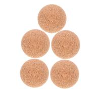 YARNOW Boules de Baby-Foot en Bois 32Mm Lot de 5 Boules en Liège Remplaçables Accessoires de Baby-Foot Domestique pour Jeu Intérieur Mini Balles Portables