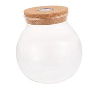 YARNOW Bouteille De Paysage - Support De Paysage avec Lumières LED Terrarium en Verre Coloré Récipient Décoratif Moderne Mousse Fraîche Plante Couvercle Scellé