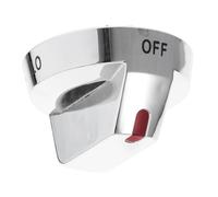 YARNOW Bouton De Cuisinière à Gaz Bouton De Commande Du Four Remplacement Des Boutons Du Gril Soupape De Cuisinière à Gaz Bouton De Commande Du Robinet De Gaz Acier Inoxydable Silver