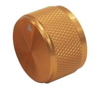 YARNOW Bouton de Potentiomètre Rotatif en Aluminium Or, Contrôle Précis du Volume Fonction Interrupteur, Design Moderne et Moleté pour Équipement Audio et Amplificateur