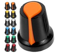 YARNOW Boutons de Contrôle pour Guitare Électrique 60 Pièces, Capuchons Potentiomètres 6 Mm, Plastique Multicolore, Accessoires pour Réglage Volume et Tonalité, Adaptés aux Guitares