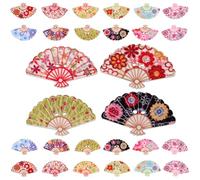 YARNOW Boutons en Bois Décoration Élégante Lot de 50 Forme Éventail et Remplacement de Boutons Couleur Aléatoire pour Couture DIY pour Vêtements et Costumes
