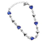 YARNOW Bracelet Cœur Femme Breloque Pendentif Amour Bijou Cadeau Collection Élégant Design Chaîne Argent Pur