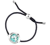 YARNOW Bracelet Diffuseur D'huiles Essentielles Tressé Ajustable en Alliage Solide pour Femmes, Accessoire de Poignet Aromathérapie, Usage Quotidien et Bien-être, Taille Unique