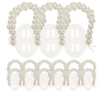 YARNOW Bracelet Fleur Perle pour Mariée 15 Pièces Plastique Blanc | Décor Perlé Artificiel, Léger et Facile à Transporter, pour Spectacles, Danses et Fêtes de Mariage