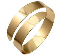 YARNOW Bracelet Manchette Femme Doré Réglable Métal Simple et Confortable Décoration de Bras Stylée pour Cadeau et Occasions Spéciales