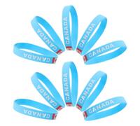 YARNOW Bracelets en Silicone pour Poignet Équipe de Football, Lot de 10 Pièces, Design Drapeaux Nationaux Vifs, Ajustement Non Restrictif, Durabilité Longue Durée pour Supporters