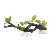 YARNOW Branche en Résine pour Terrarium Reptile, Décor d'escalade Naturel, Accessoires pour Aquarium, Plante Artificielle pour Habitat Serpent et Grenouille, Fixation Style Aléatoire