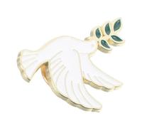YARNOW Broche Colombe Paix en Alliage Métal, Épingle Élégante Rameau D'olivier, Accessoire Polyvalent pour Femmes, Décoration Vêtements, Paquet et Pulls, Symbole de Paix et Liberté