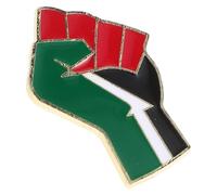 YARNOW Broche Émail Drapeau Palestine avec Poing Symbole Épingle Métal pour Vêtements Casquettes Sacs Accessoire Patriotique Palestinien