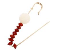 YARNOW Broche Fleur Lotus Jade Vert Et Blanc Multifonctionnelle Épingle à Châle Et Foulard Pour Femmes Design Naturel Racine De Bodhi Pour Accessoiriser Pulls Et Châles