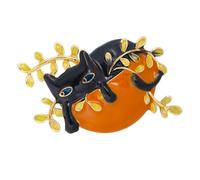 YARNOW Broche Motif Petit Chat en Alliage de Zinc, Broche Décorative Élégante et Solide, Accessoire Vestimentaire Original pour Femmes, pour Personnaliser Vêtements et Paquet
