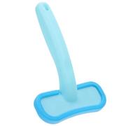 YARNOW Brosse en Silicone Souple pour Lapins et Petits Animaux - Peigne de Massage et Toilettage Anti-poils Morts - Taille Petite, Couleur Bleu Ciel - Brosse de Bain Compacte