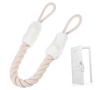 YARNOW Butée De Porte En Corde De Coton Anti-pincement Loquet De Porte De Sécurité Loquet De Porte Pour Chat Anti-claquement De Porte Blanc Loquet Flexible De 60 Cm
