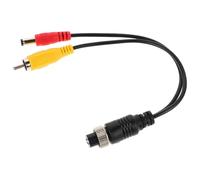 YARNOW Câble d'Extension Caméra de Recul avec Adaptateur Prise Femelle et Alimentation CC pour Installation, Compatible Systèmes Vidéo, Simplifiée pour Navigation et Surveillance