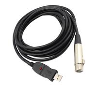YARNOW Câble USB vers Xlr pour Microphone Adaptateur Audio Professionnel pour Enregistrement et Karaoké Mètres Compatible avec Instruments et Équipements Audio
