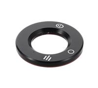 YARNOW Cache-Bouton D'allumage en Alliage D'aluminium Noir, Anneau de Serrure de Contact Adhésif Compatible Gts300, Protecteur de Clé de Contact pour Scooter, Couvercle Anti-poussière