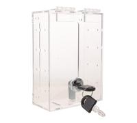 YARNOW Cache Interrupteur Verrouillable en Acrylique Transparent, Montage | Protection Garçon et Filles, Visibilité du Statut, Accès Adulte Simple, Clé Incluse, pour Maisons et Salles de Classe