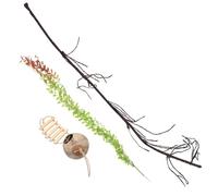 YARNOW Cachette pour Reptiles Réaliste en Coque de Fruit Tropical Plantes Grimpantes, Décoration Délicate pour Terrarium et Bureau, Ornement Naturel pour Lézards