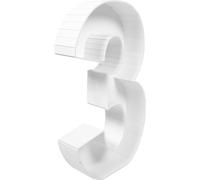 YARNOW Cadre à Ballons Forme Chiffre 3d pour Anniversaire Garçon et Filles Boîte à Ballons Nombre 3 en Carton Rigide Décoration Anniversaire Garçon Fête Accessoire Déco