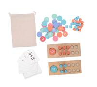 YARNOW Cadre Arithmétique Bois Coloré pour Garçon Fille Jeu de Manipulation Montessori pour Apprentissage des Mathématiques Compteur Interactif pour Maternelle et École Kit Éducatif de
