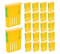 YARNOW Cage D’élevage de Reines en Plastique Robuste, Lot de 50 Pièces, Ventilation Optimisée pour Transport et Isolement, Équipement Apicole Essentiel pour Gestion des Ruches