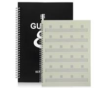 YARNOW Cahier Tablature Guitare Spirale A3 Livre De Partitions De Guitare Six Lignes Carnet De Notes Musique Pour Débutant Création De Chansons Couverture Résistante À L’Eau 28 X 21 cm