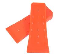 YARNOW Cale D'abattage en Plastique Orange 20 Cm pour Bûcheronnage et Jardinage, Lot de 2 Coins Forestiers Résistants pour Outils de Coupe du Bois Sécurisés et Précis