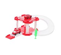 YARNOW Camion de Pompier avec Station de Parking Modèle pour Garçon Fille de Secours pour Garçons et Filles pour et Jouer