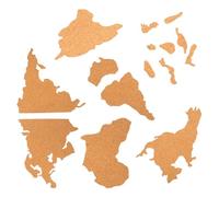 YARNOW Carte du Monde en Liège Auto-adhésif de Carte du Monde, Panneau D'affichage Naturel Pouvant Servir de Tableau Mémo pour Bureau ou École