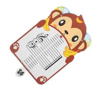 YARNOW Cartes Mémoire Musicales Forme Singe Tableau d'Exercices Mobile pour Débutants en Théorie Musicale et Pratique du Piano