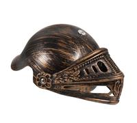 YARNOW Casque de Cosplay Vintage pour Garçon et Filles - Accessoire de Costume Militaire Médiéval en Plastique Léger, Taille Garçon et Filles, Couleur Bronze, pour Fête, Déguisement