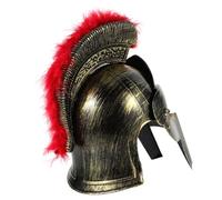 YARNOW Casque de Soldat Romain en Plastique Rouge, Chapeau de Déguisement Cosplay pour Homme, Accessoire Décoratif pour Carnaval et Fête, Taille Unique, Chapeau de Performance Soldat