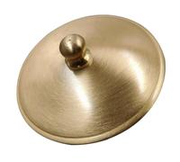 YARNOW Cendrier en Laiton Couvercle Élégant et Facile à Nettoyer, Compatible Polyvalent pour Décoration Intérieure et Utilisation sur Patio, Design Sophistiqué Fumée