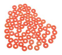 YARNOW Cercle de castration du bétail 100 pièces caoutchouc orange, anneau de castration pour porcs et moutons, facile à utiliser pour castration et coupe de queue