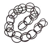 YARNOW Chaîne de Pluie pour Gouttière Villa Hiver 1 M 75 Anneaux Ronde, Drainage Élégant et Apaisant pour Jardin, Remplacement Solide de Gouttière Traditionnelle