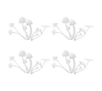 YARNOW Champignons en Plastique 12PCS pour décorations et projets DIY créatifs avec Moulage de résine, Accessoires Miniatures pour Loisirs manuels